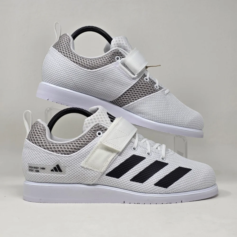 Adidas Powerlift 5 Powerlifting Weightlifting Shoes White GY8919 Men Size 16 New
